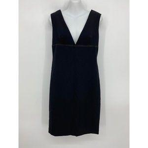 Body By Victoria Victoria's Secret v-neck sheath shift sleeveless dress - black